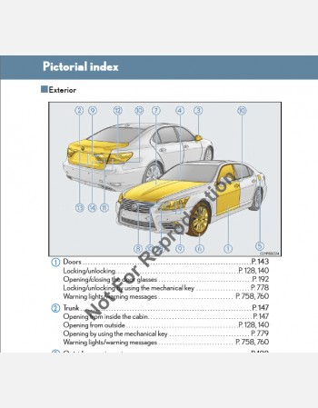 lexus ls 600h 2012-2013 owners manual